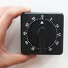 Tragbare Timer 60 Minuten Mechanische Timer Küchenchef-Timer Uhr Lauter Alarm Zähler Manueller Timer 2,4x2,4 Zoll