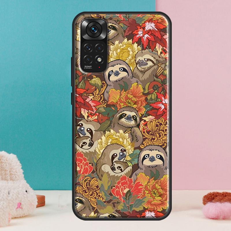Sloth Cute Animal Case For Xiaomi Redmi Note 14 12 11 9 10 13 Pro 9S 10S 11S 12S Redmi 13C 10C 12C 14C Cover