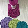 Senko S.D.S. Rose Toilet Mat, Elegant Purple, 95 x 60 cm, 18094
