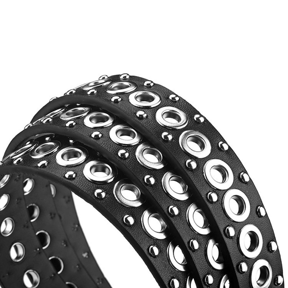 Hollow Out Belt Pin Buckle Waist Strap Punk Waistband  Decor Accessories