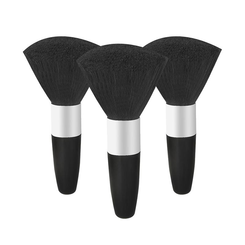 1 Adet Yumuşak Boyun Yüz Toz Fırçası Berber Siyah Sakal Fırçaları Saç Temizleme Saç Fırçası Salon Kesim Kuaför Şekillendirme Makyaj Aletleri
