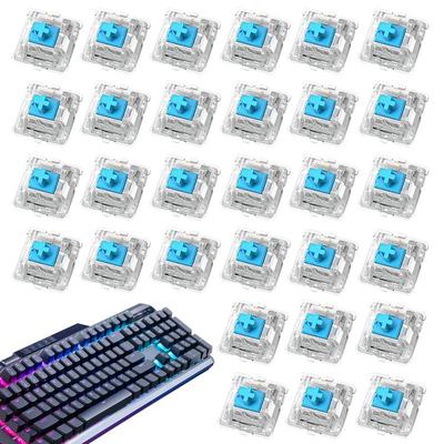 30Pcs Switch Mechanical Keyboard Switch 3Pin Clicky Linear Tactile Silent Switches RGB LED SMD Gaming for MX Switch