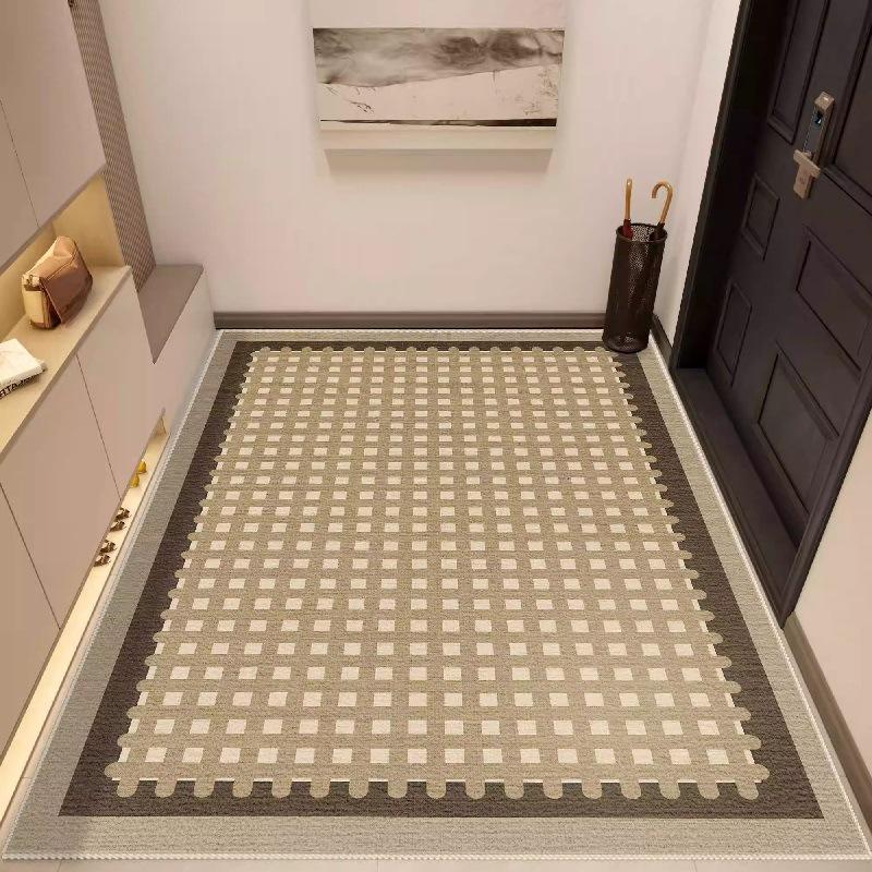 S Dirt-Resistant, Washable, Light Luxury Entrance Door Mat, Anti-Slip Foot Mat, Customizable Door Carpet, Home Decoration