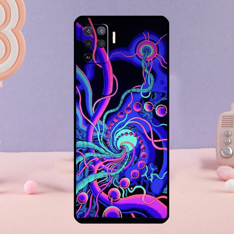 

Colorful Psychedelic Art Phone Case For Oppo A80 A60 A40 A94 A54 A98 A78 A18 A38 A58 A16 A76 A96 A17 A77 A74 A57S A15 OPPO A40 A40m