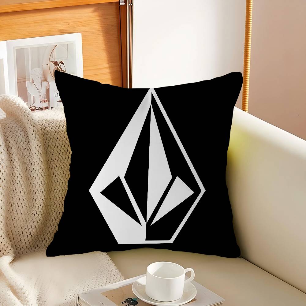 

V-Volcom Логотип Подушка Наволочка Подушка Гостиная Диван Домашний Декор На Заказ 16x16Inch