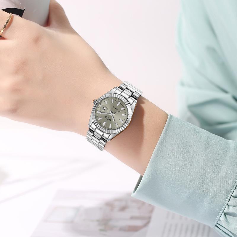 Steel Belt Watch Women'S Log Type Same Watch Women'S High-End Calendar Watch