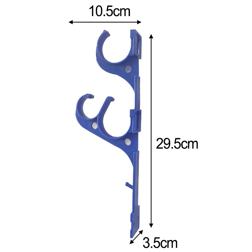 2/4pcs Outdoor Pole Hanger Swimming Pool Pole Hanger Plastic Holder With Screws For Telescoping Poles Leaf Skimmers Garden Hoses