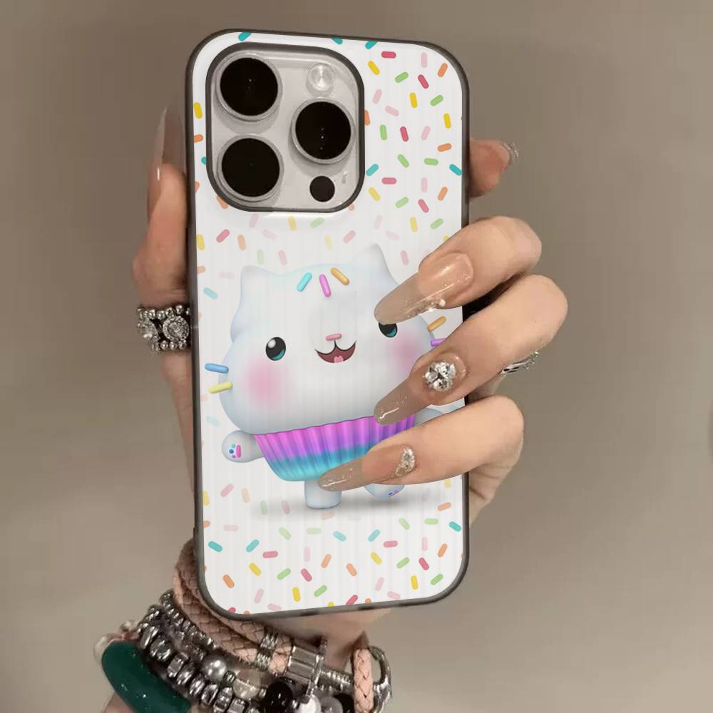 Cute G-Gabbys D-Dollhouses Soft Corrugated Phone Case For IPhone 11 12 13 14 15 16 17 Pro Max Plus Pro Shockproof Cover