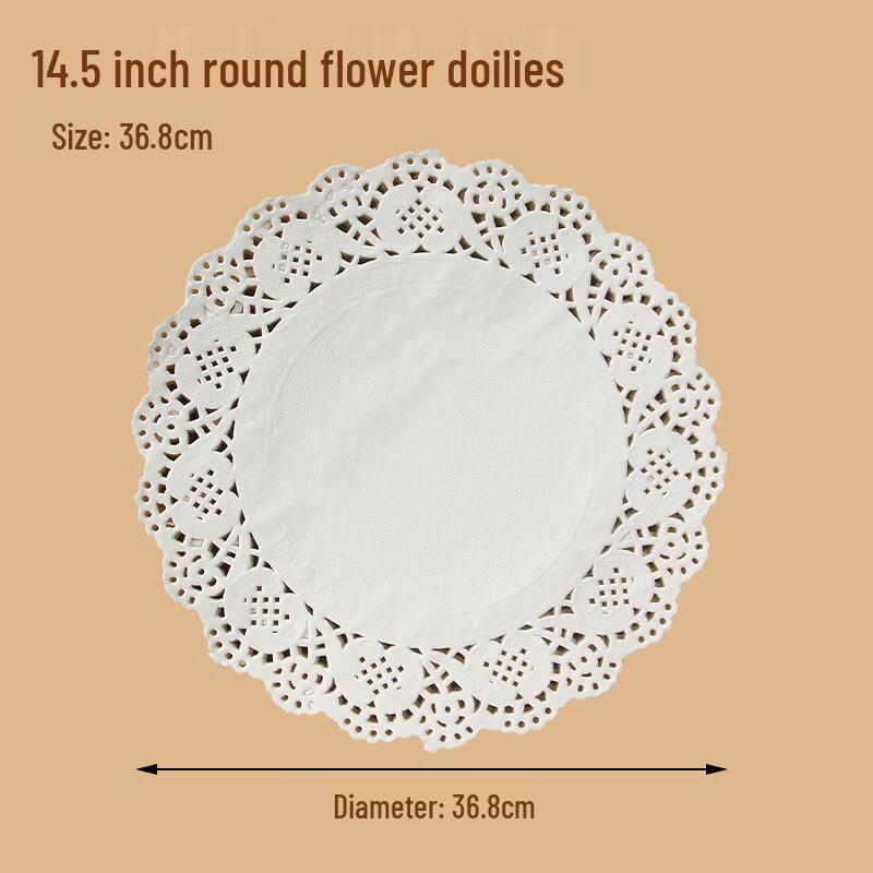 Utor Okrągły Kuchenny Papier Koronkowy do Pieczenia Absorbujący Olej