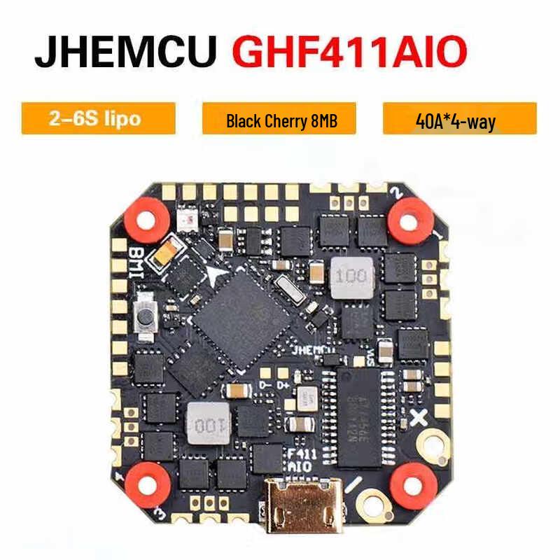 JHEMCU GHF411AIO-BMI 40A 2-6S Toothpick F4 Flight Controller