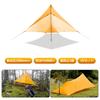 One-person mini tarp, penta tarp, wing tarp, pole tent, hiking tent, ultra-lightweight, double-sided silicone, waterproof, windproof, easy to set up