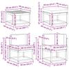Outdoor Sofa Set with Cushions 8 Pcs Natural and Anthracite