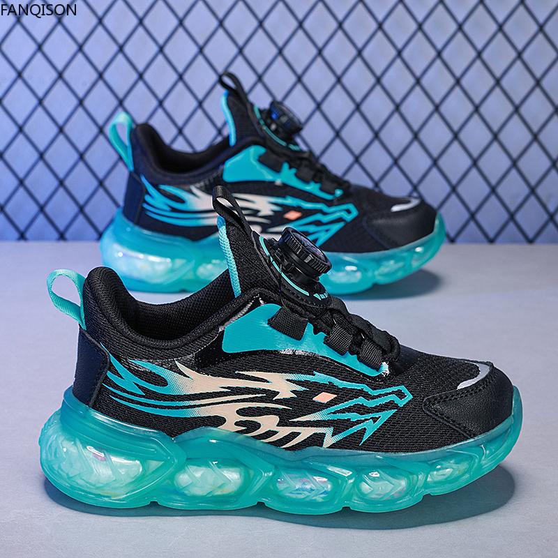 Весенне-осенняя детская дышащая сетчатая детская спортивная повседневная обувь — фото 9