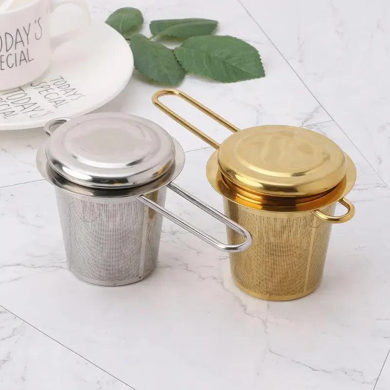 2pcs Reusable Mesh Tea Strainer, Stainless Steel Loose Leaf Tea Filter, Spice Filter With