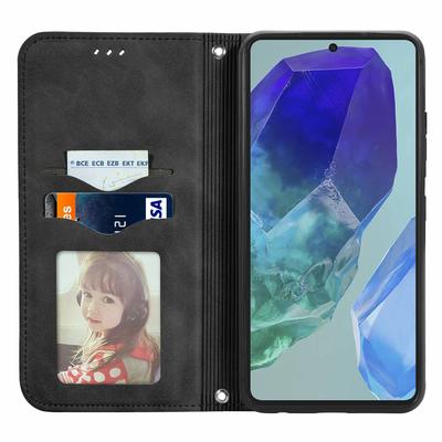 For Samsung Galaxy A16 5G/A16 4G Leather Case with Card Holder Magnetic Absorption Phone Cover