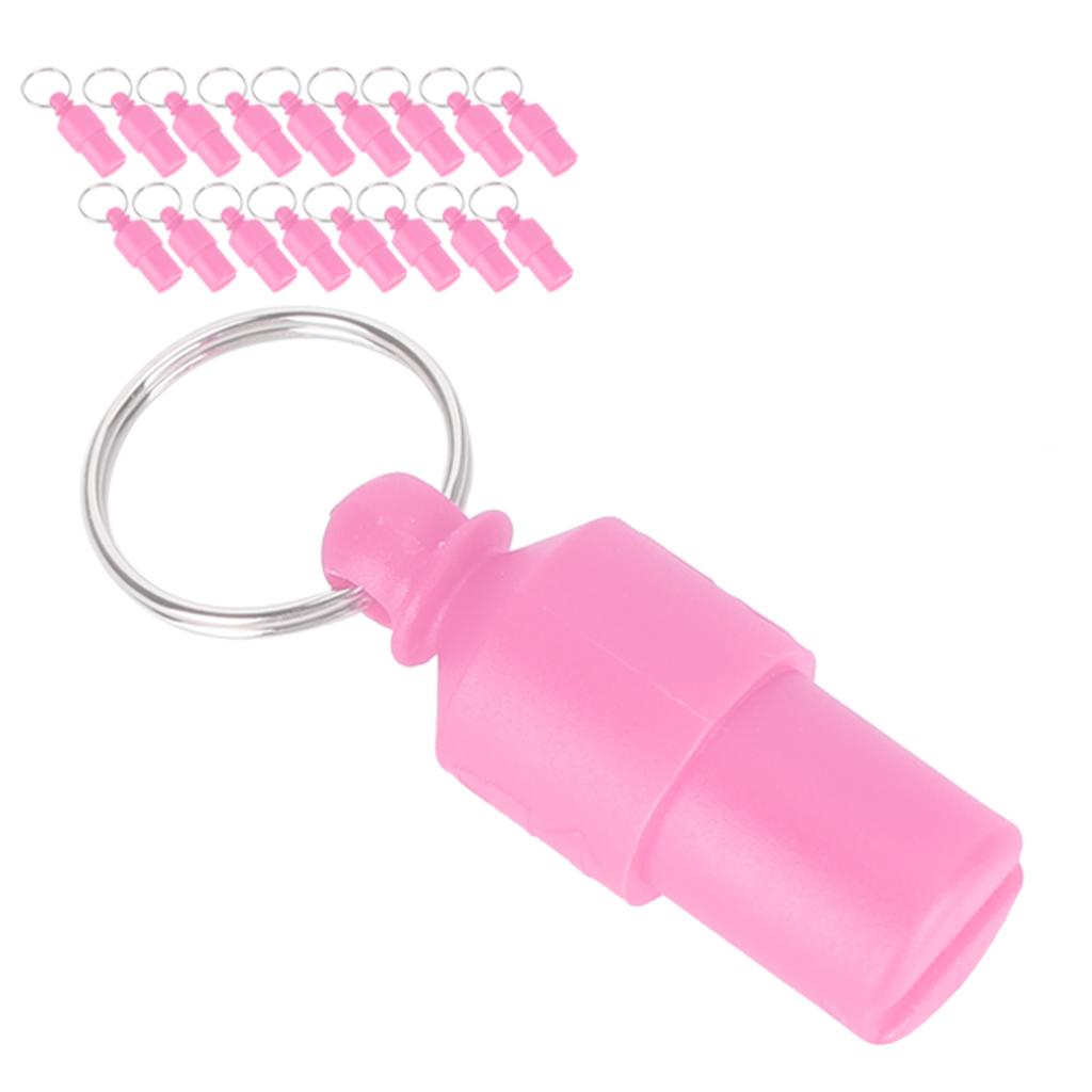 20pcs AntiLost Pet    Dog Cat ID Name Address Label Storage Barrel Tube Collar Pendant(Red )