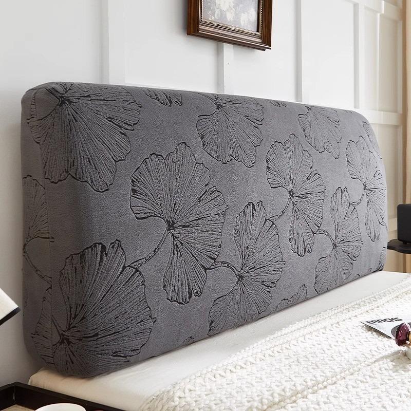 Comfort All-inclusive Bed Backrest Cover Jacquard Bed Headboard Cover Elastic Retro Style Bed Head Slipcover In Bedroom Decor