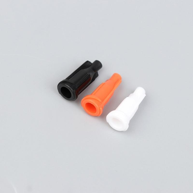 100pcs Syringes Tip Featuring Sturdy Plastic Construction For Precise Glues Control In Black White Orange Various Color Option