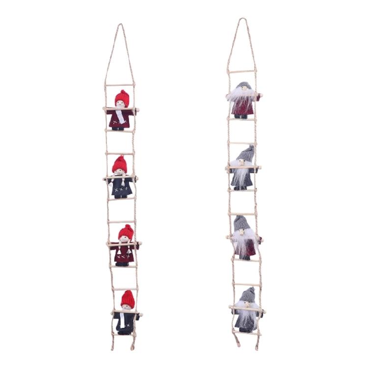 

2PCS Christmas Elf Climbing Stair Ornaments Polyester Holiday Decoration For Home Festival Atmosphere Creation 1