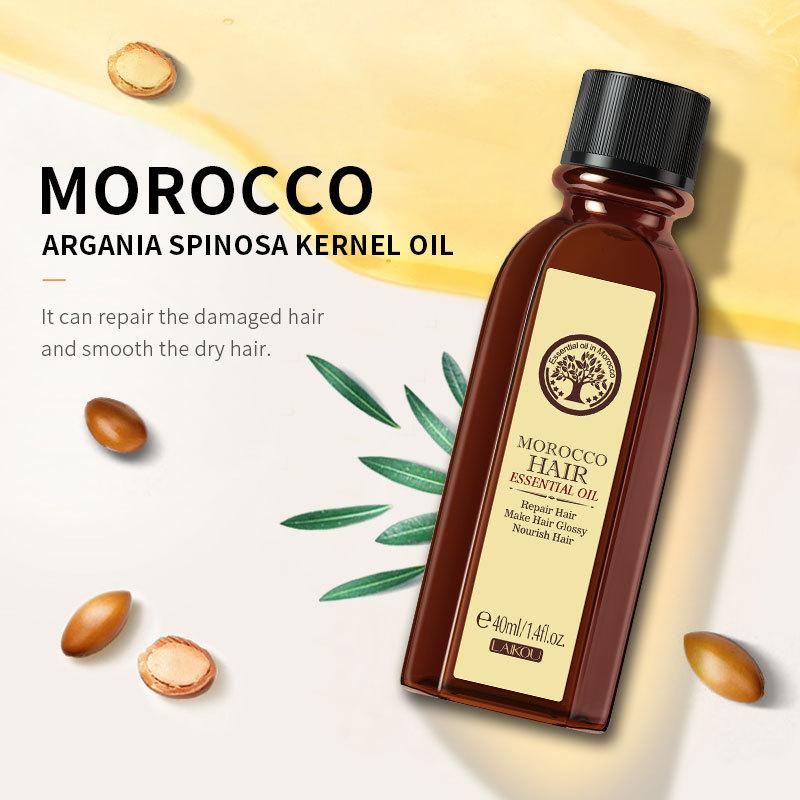 Moroccan Hair Oil Improves Irritated, Brittle and Split Hair, Nourishes Roots and Scalp Care