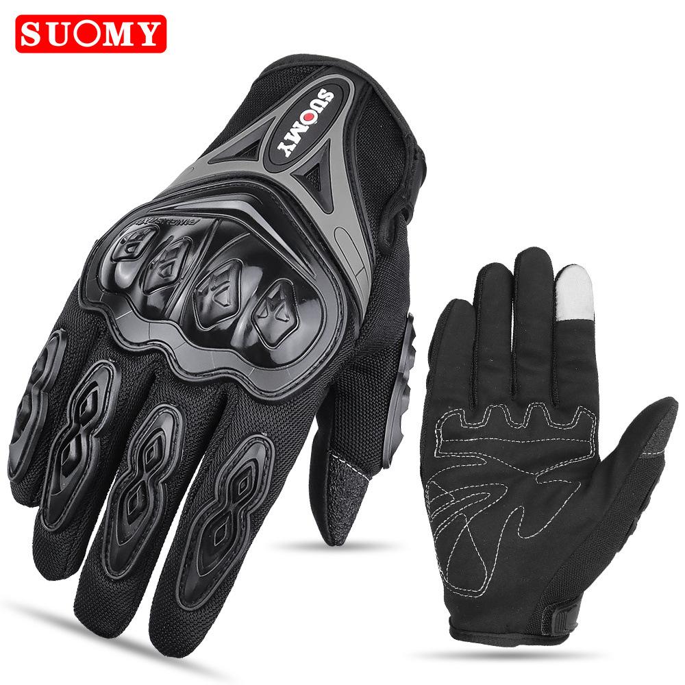 

Motorcycle summer gloves full finger touch screen XL чорний