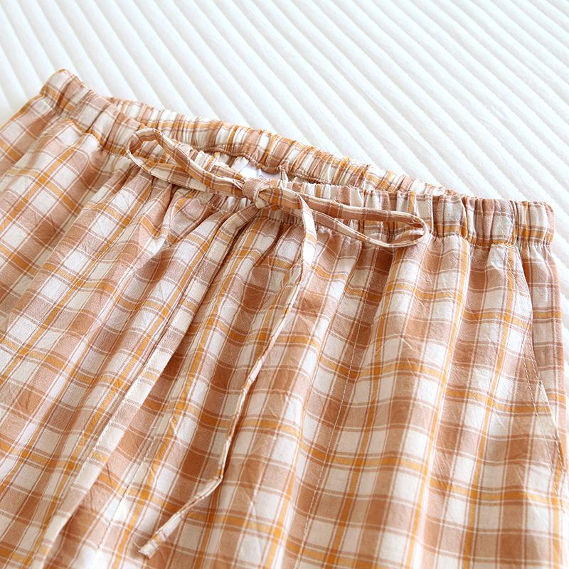 Summer Thin Unisex Home & Beach Pajama Pants – Pure Cotton, Loose Fit, Plus Size Options Available