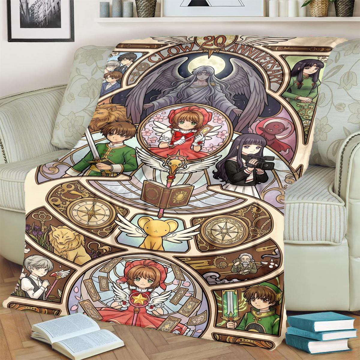 

Cardcaptor SakuraComfortable Warm Print Flannel Blanket for Chairs, Sofas, Beds, Bedrooms, Travel, Picnics-kwq104 75x90cm