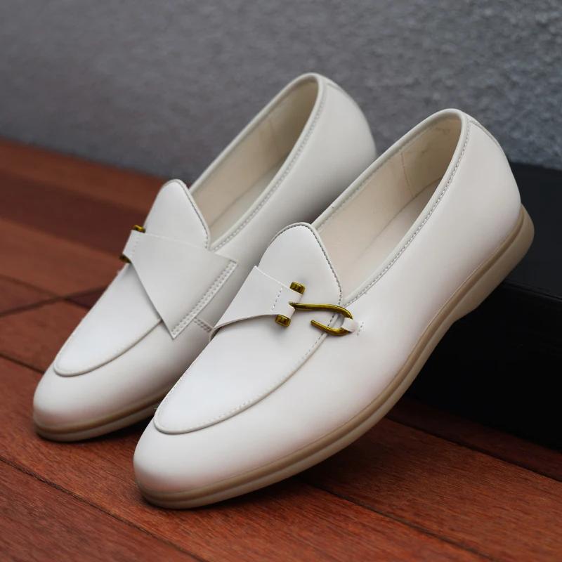 Fashion Men's Casual Shoes Suede Leather Men Classic Loafers Moccasins Mens Party Wedding Shoe Light Comfortable Driving Flats