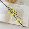 Artificial Plum Blossom Branch - Decorative Faux Flower Arrangement for Home