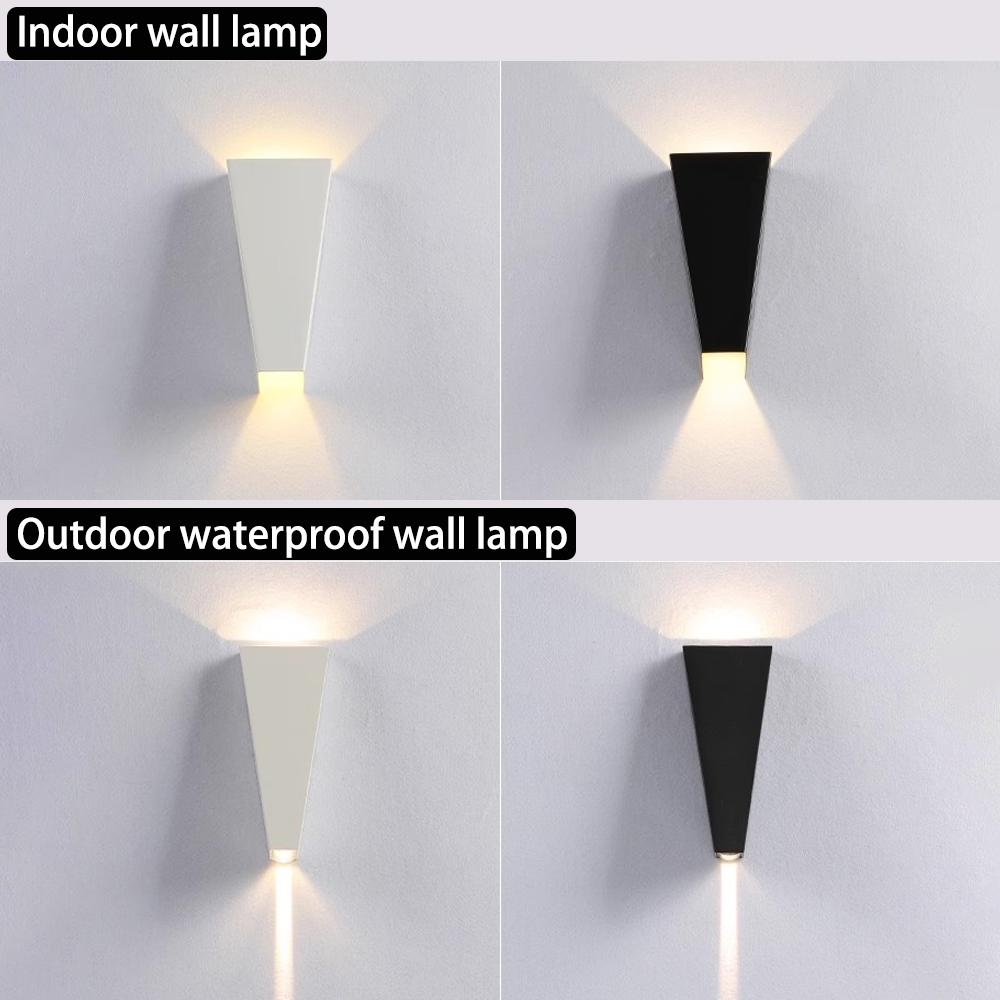 Outdoor Waterproof Wall Lamps Indoor Wall Lamp Aluminum Light Bedroom Living Room Wall Lights External Wall Waterproof Luminaire
