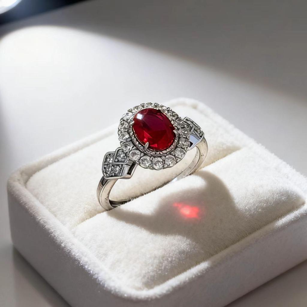 Light luxury exquisite imitation royal sapphire ring, women's heavy industry circumference set with emerald niche personalized colored treasure