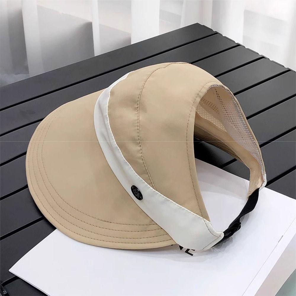 Anti-UV Sommer Sonnenhut mit breiter Krempe Koreanischer Stil UV-Schutz Visor Damen Sonnenschutzhut Outdoor