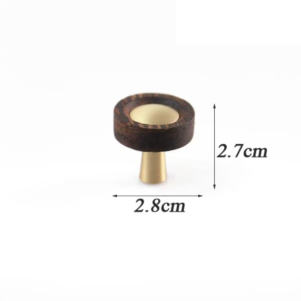 

Simple Multipurpose Cabinet Pulls Durable Brass Walnut Wood Knobs Furniture Handles for Cupboard Wardrobe Drawer Door
