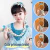 Frozen Braided Wig & Princess Crown Hair Accessories for Girls