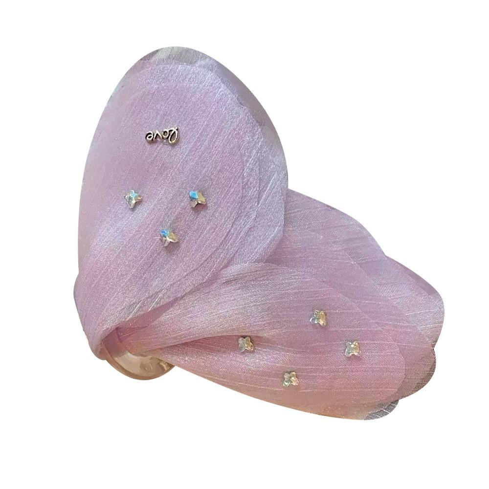 Sparkling Diamond Butterfly Hair Clip Delicate Crystal Temperament Headdress For Girl Lady Women