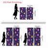 2D Flat   2pcs   2D Flat Printing Curtains   Colorful Stars Moons Night Sky Pattern. Rod Pocket Style with Velvet Fabric for Home