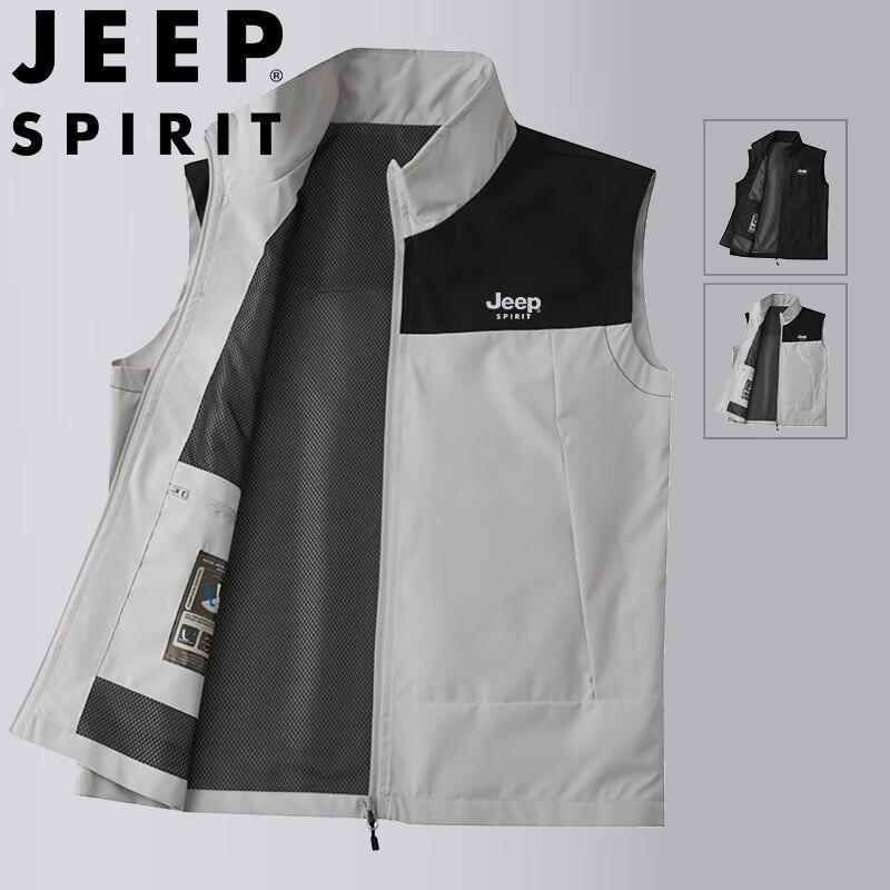 

Мужской жилет JEEP SPIRIT в стиле колор-блок для активного отдыха и работы L