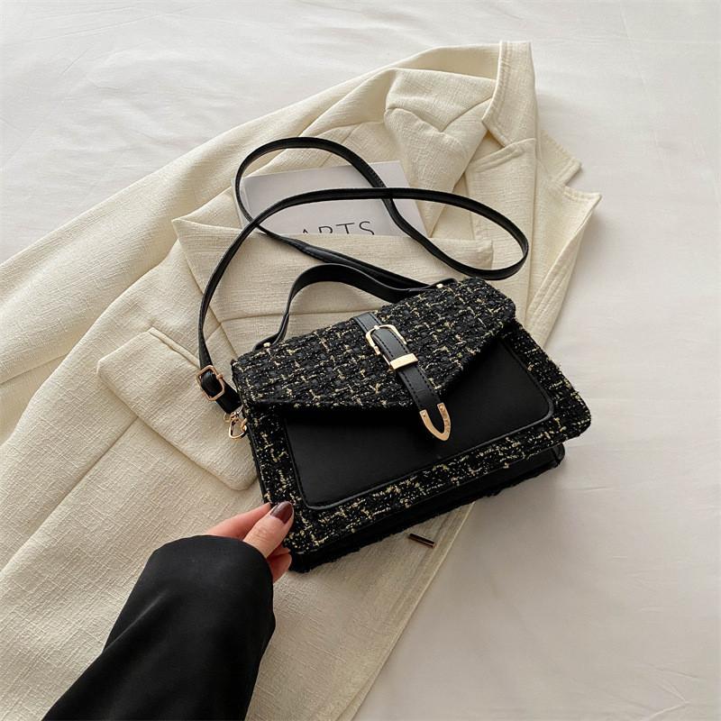 Stylish Summer Small Square Bag With Chain Strap Trendy Pu Handbag For Women