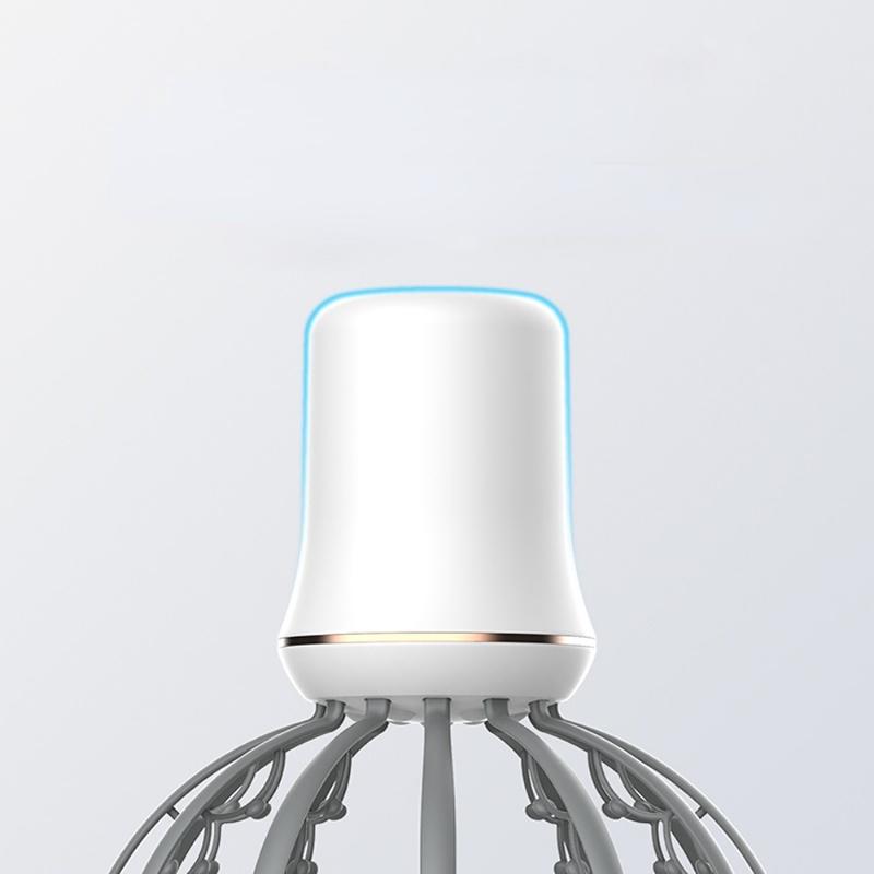 Elektrisches Oktopus-Kopfhautmassagegerät, Kopfmassage-Entspannungsgerät, Linderung von Muskelverspannungen und Müdigkeit, Kopfmassagegerät