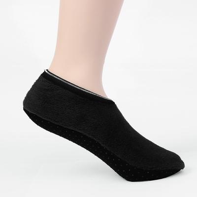 Winter Non-slip Fleece Lined Socks 225-245mm Black Thermal Socks