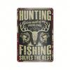 Retro Metal Wall Art, Living Room Decor, Vintage Tin Sign, 20x30 Cm