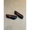 Sheepskin Version Niche Retro Round Head Thick Heel Single Shoes Women's Versatile Button Elastic Band Light Mouth Soft Leather Mary Jane Shoes