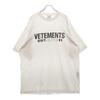 VETEMENTS 23AW UE54TR100W Tričko s potiskem loga vpředu Bílé 795b64715f39a5ee51c836 Unisex tričko