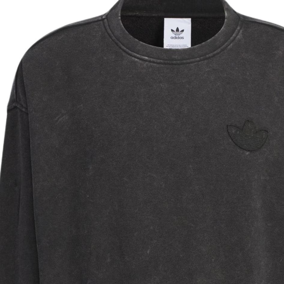 Adidas Originals Three Stripes Collection FW24 Crew Sweatshirt Men Sweatshirt Black JM7287