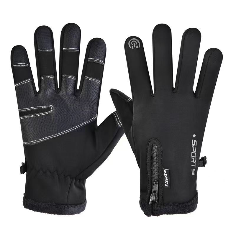 Sport Outdoor Mens Waterproof Touchscreen Cycling Gloves For Winter Cold Weather