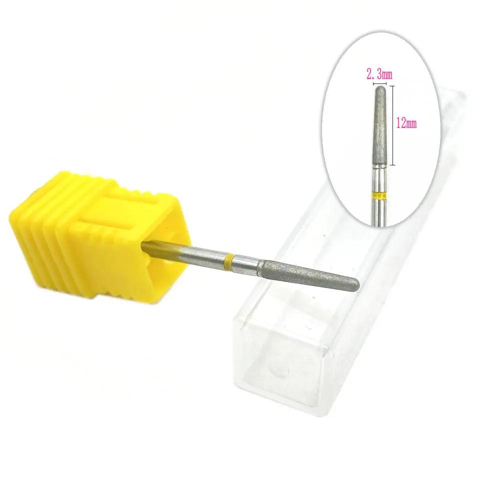 20pcs Diamond Nail Drill Milling Cutter for Manicure Rotary Bits Cuticle Clean Accessory Dental Diamond Burs Polisher 2.35mm