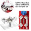 Xiaomi Professional Watch Bezel Opener Removal Tools Workbench Back Case Opener Tool Watch Parts Repair Tool for Watchmaker Red /Silver