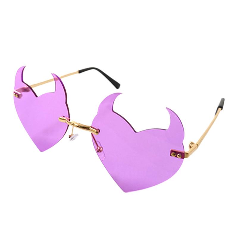 Trendy Stylish Irregular Sunglasses For Parties And Festivals With Uv380 Protection
