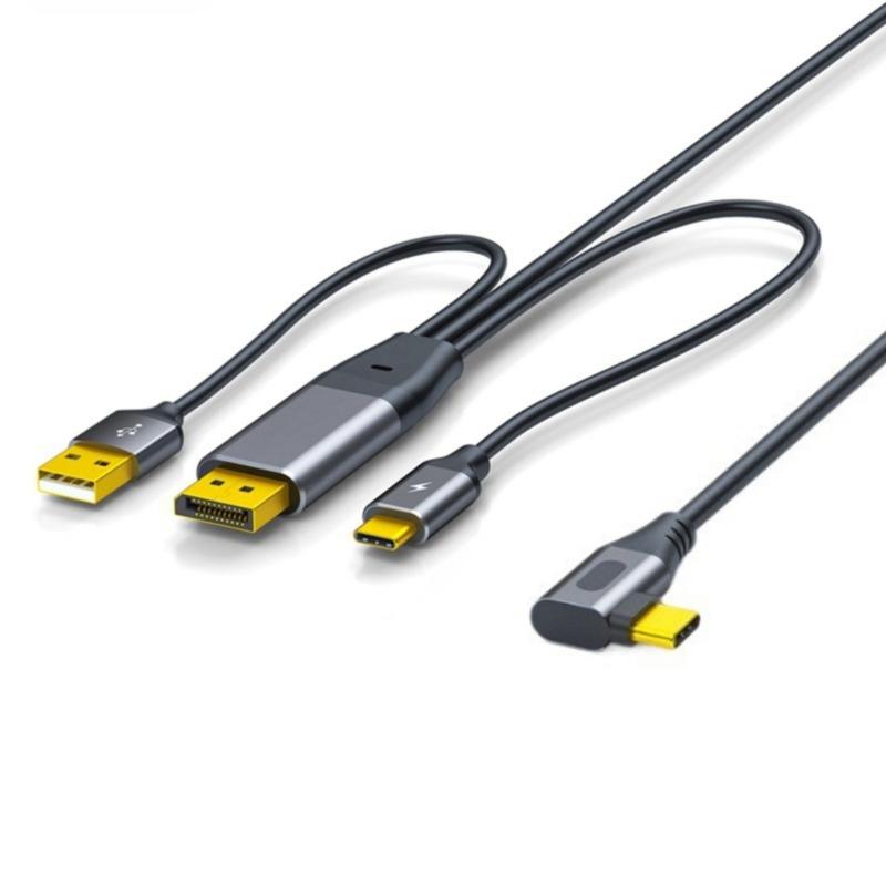 USB C To  Converters Video Cable 4K@60Hz Touch Control Enableds For Portable Monitors VR Gaming Devices