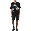 Off-White Paint Script Over Skate Short-Sleeve Tee Black/White Men Tops OMAA120F22JER0041001